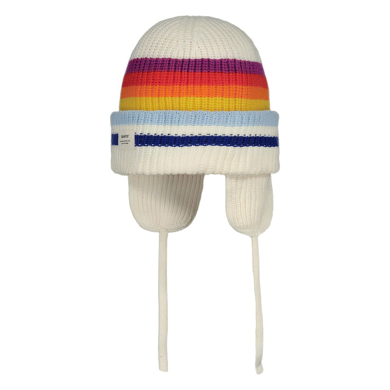 Barts Hats Falcony Beanie Hat With Earflaps – Cream-Multi 1-Size