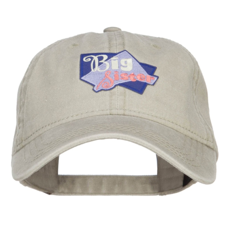 Big Sister Patched Washed Cap Stone One Size