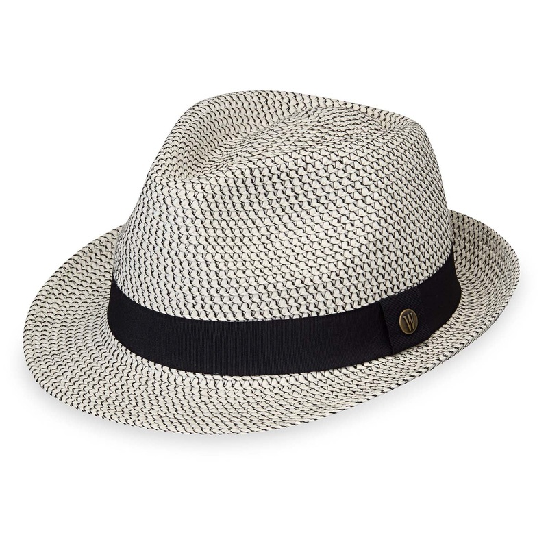 Charlie Trilby Fedora, Unisex – Wallaroo Hats Ivory / Black M/L (59 cm)