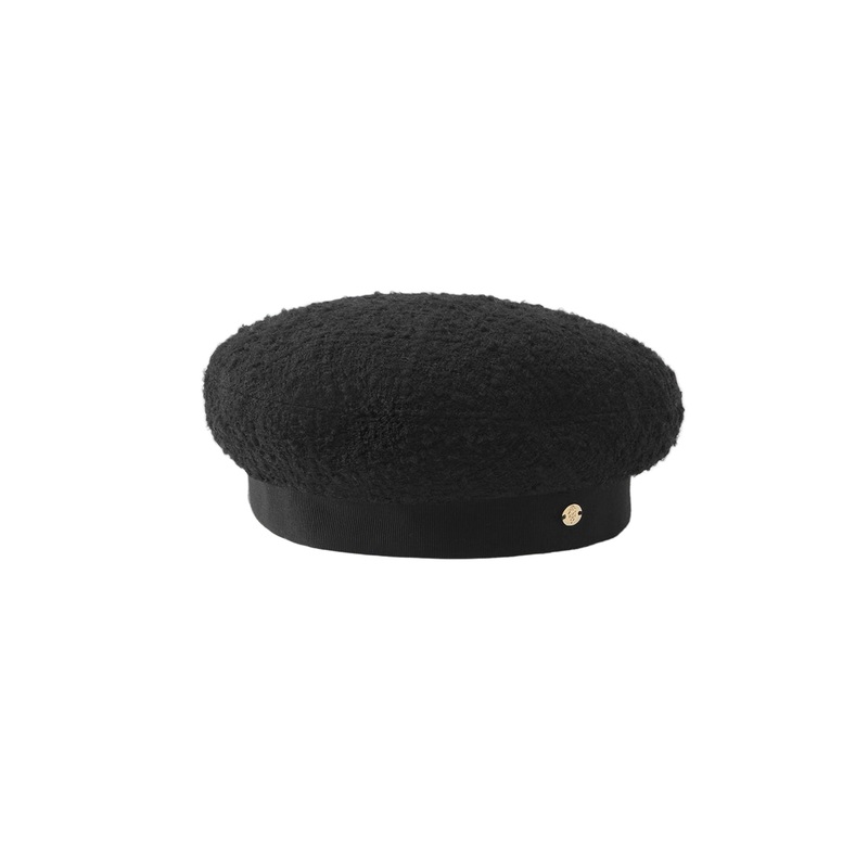 Juniper Wool Blend Beret Black One Size