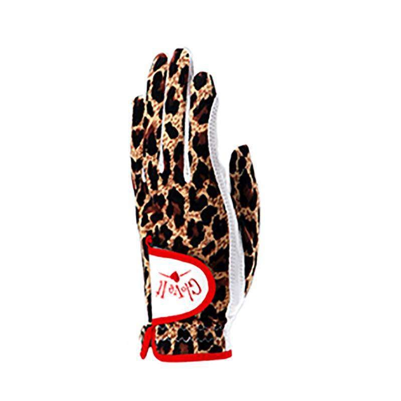 Leopard Golf Glove by GloveIt Ladies Left Hand Medium Left Medium