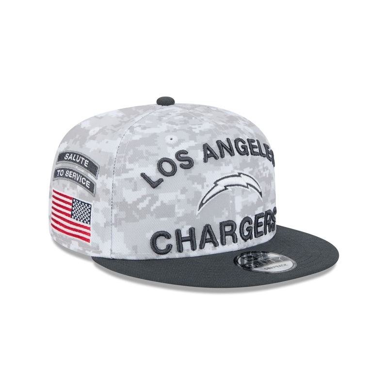 Los Angeles Chargers 2024 Salute to Service 9FIFTY Snapback Hat One Size