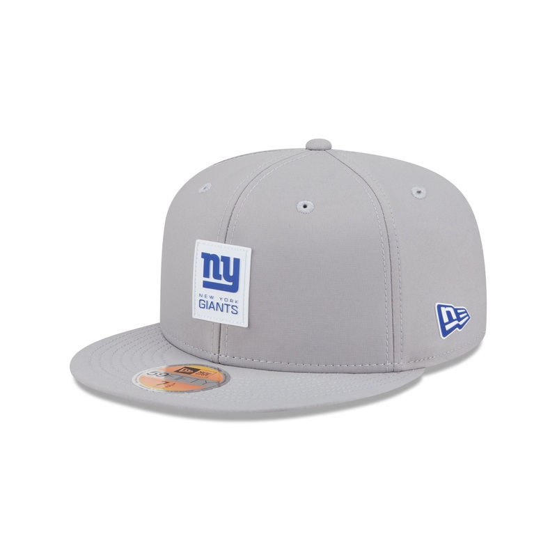 New York Giants 2025 Sideline Hot Weather Gray 59FIFTY Fitted Hat 7