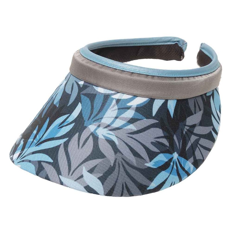 Pacific Palm Clip On Sun Visor – GloveIt Golf Visors Blue