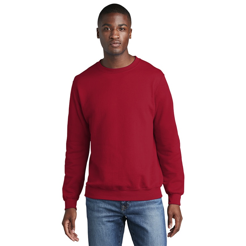 Port & Company PC78 Core Fleece Crewneck Sweatshirt – Red Red S