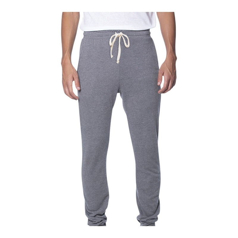 Royal Apparel Unisex Organic RPET French Terry Jogger Pants  Style 97177 Made in USA Heather Ash XS