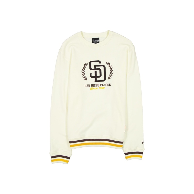 San Diego Padres Throwback Chrome White Crewneck S