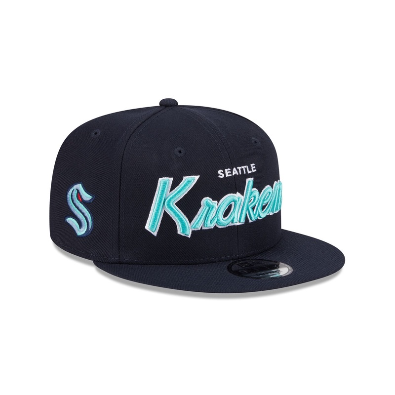 Seattle Kraken Script 9FIFTY Snapback Hat One Size