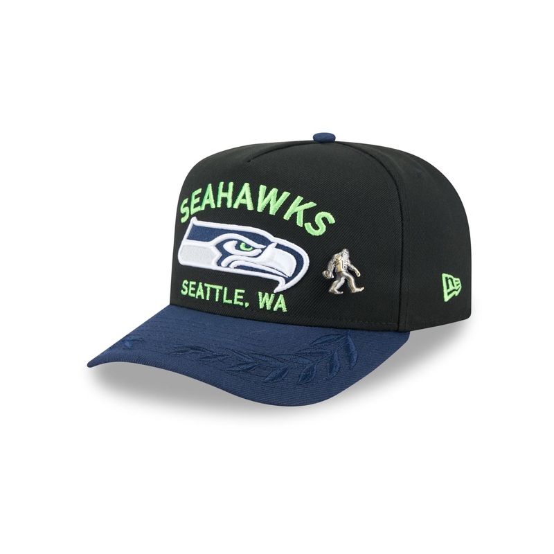 Seattle Seahawks 2025 Draft Black 59FIFTY A-Frame Fitted Hat 7