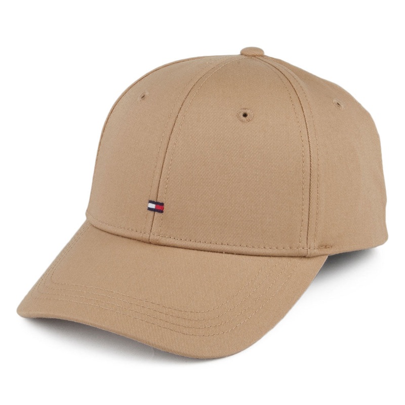Tommy Hilfiger Hats Classic Baseball Cap – Sand Adjustable