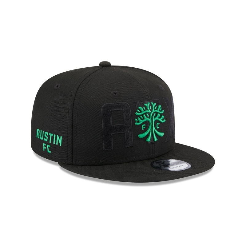Austin FC Black 9FIFTY Snapback Hat One Size