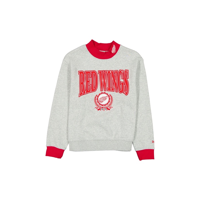 Detroit Red Wings Throwback Prep Women’s Mockneck Sweatshirt XS