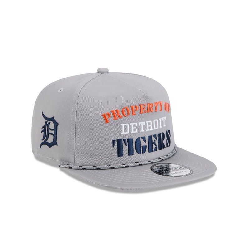 Detroit Tigers Vintage Gray Rope Golfer Hat One Size