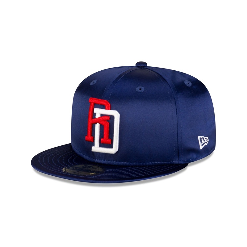 Dominican Republic Royal Blue Satin 59FIFTY Fitted Hat 7