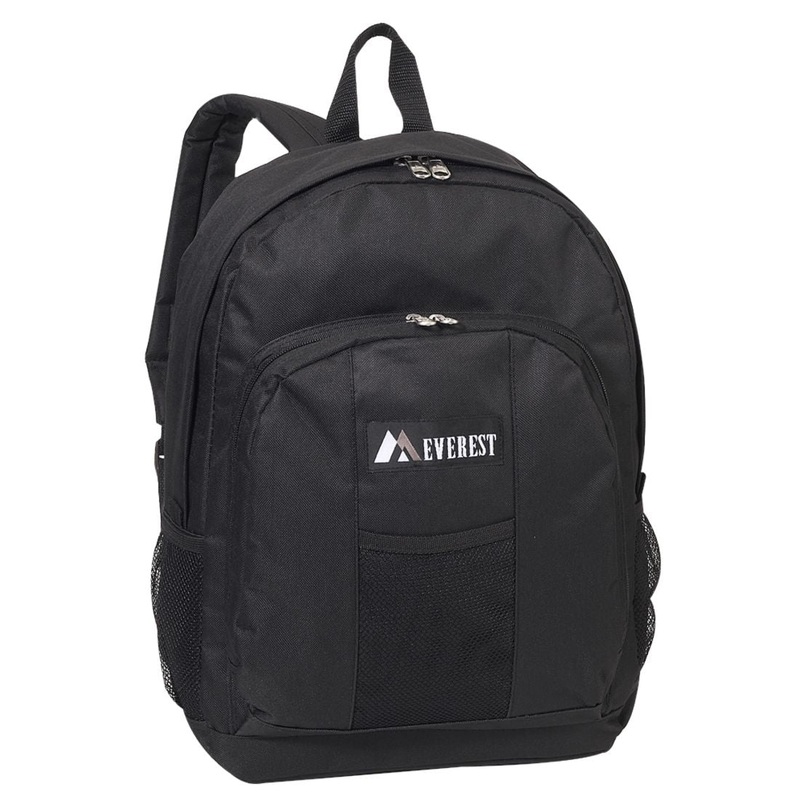Everest Backpack with Front & Side Pockets BP2072 Black