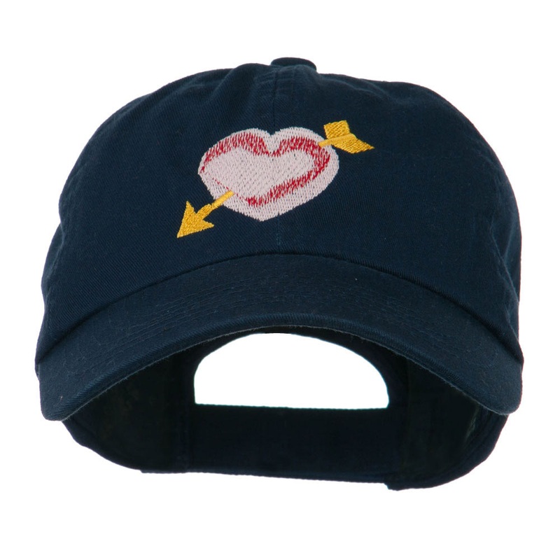 Image of Heart Arrow Embroidered Cap Navy One Size