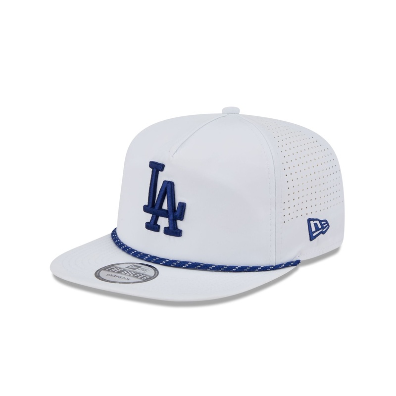 Los Angeles Dodgers Optic White Performance Rope Golfer Hat One Size
