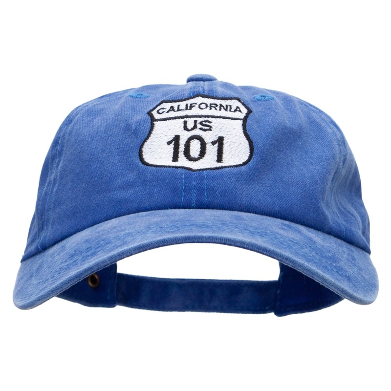 US 101 Embroidered Unstructured Cotton Cap Royal One Size