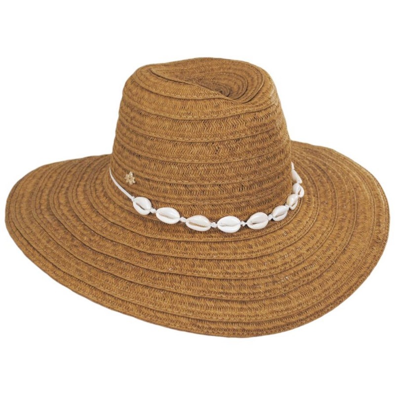 Violet Toyo Straw Western Hat TEA ONE SIZE FITS MOST