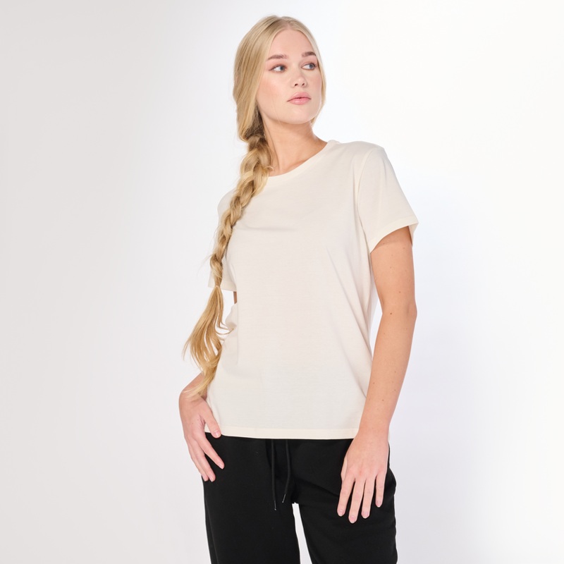 Axism 5007 Mid Weight Jersey Tee Womens Ecru S