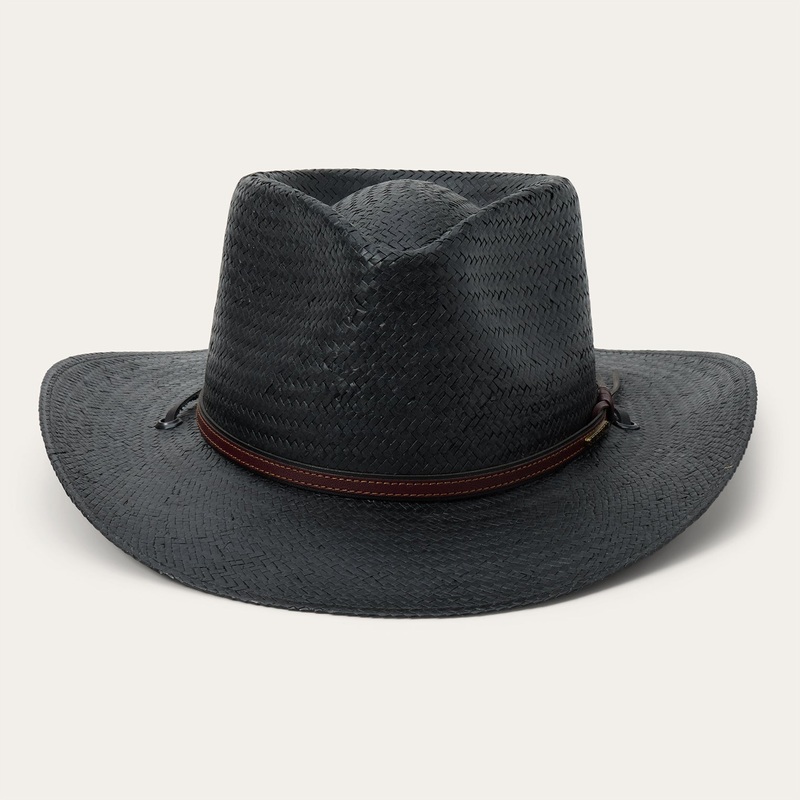 Belgrade Straw Outdoor Hat Black S