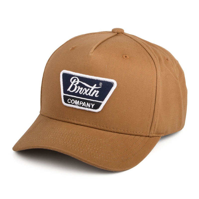 Brixton Hats Linwood C NetPlus MP Snapback Cap – Copper Adjustable