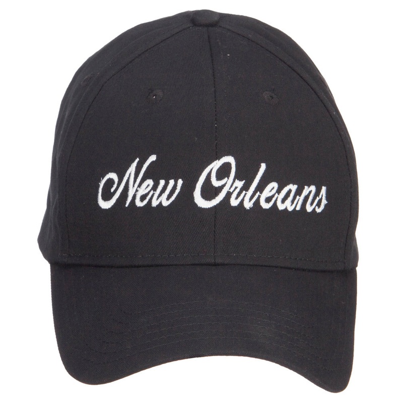 City of New Orleans Embroidered Cap Black One Size
