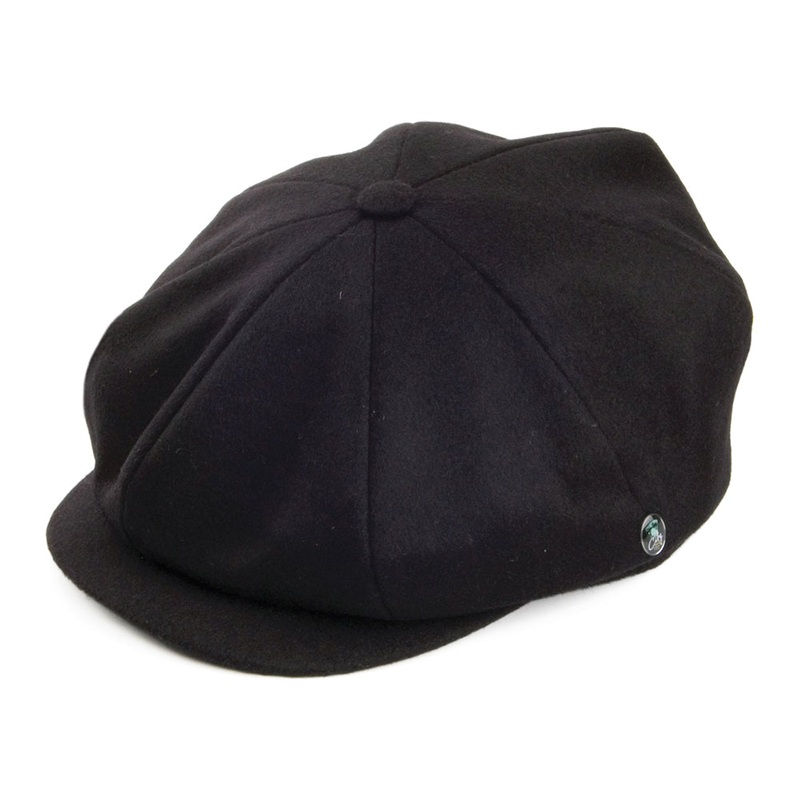 City Sport Loden Wool Newsboy Cap – Black S