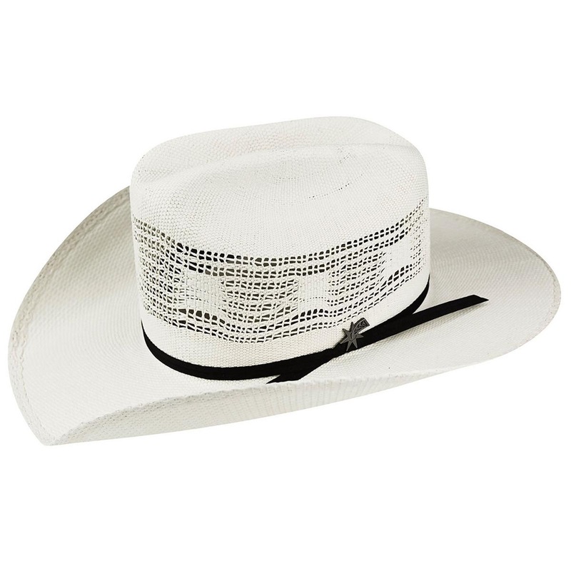 Desert Breeze Bangora Straw Western Hat IVORY 6 7/8