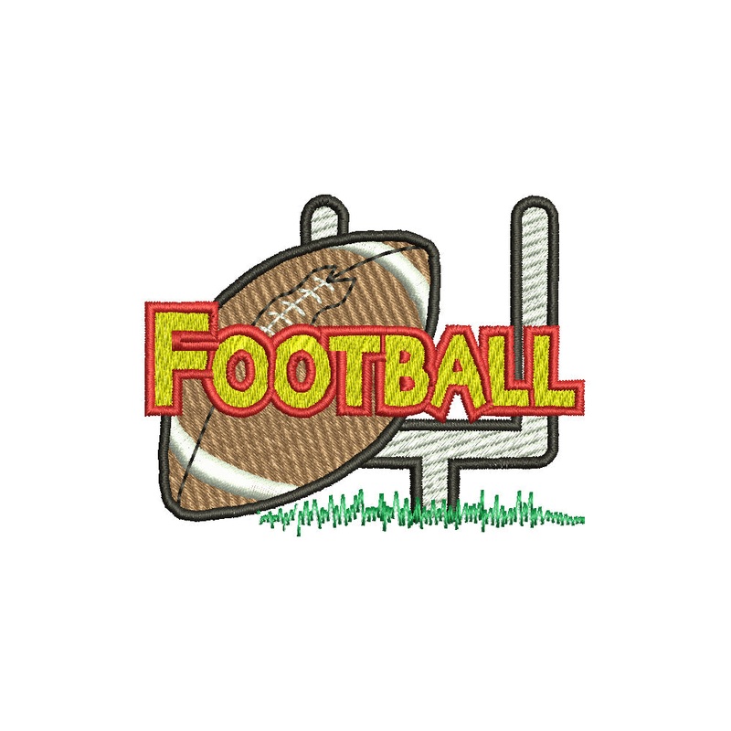 Football Field Goal Post and Ball Default Title One Size