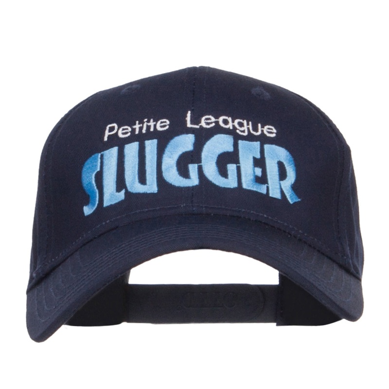 Petite League Slugger Embroidered Cotton Twill Cap Navy One Size