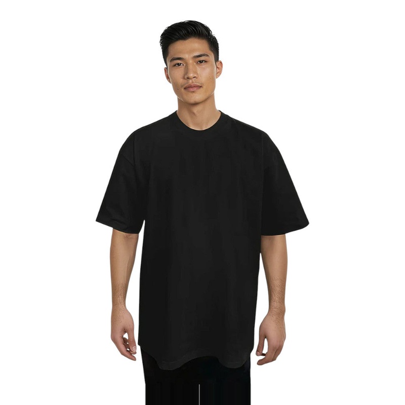 Royal Apparel 19051T Unisex Heavyweight Tubular Short Sleeve Tee Made in USA Black XS