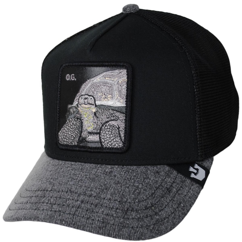 The O.G. Mesh Trucker Snapback Baseball Cap BLACK ADJUSTABLE