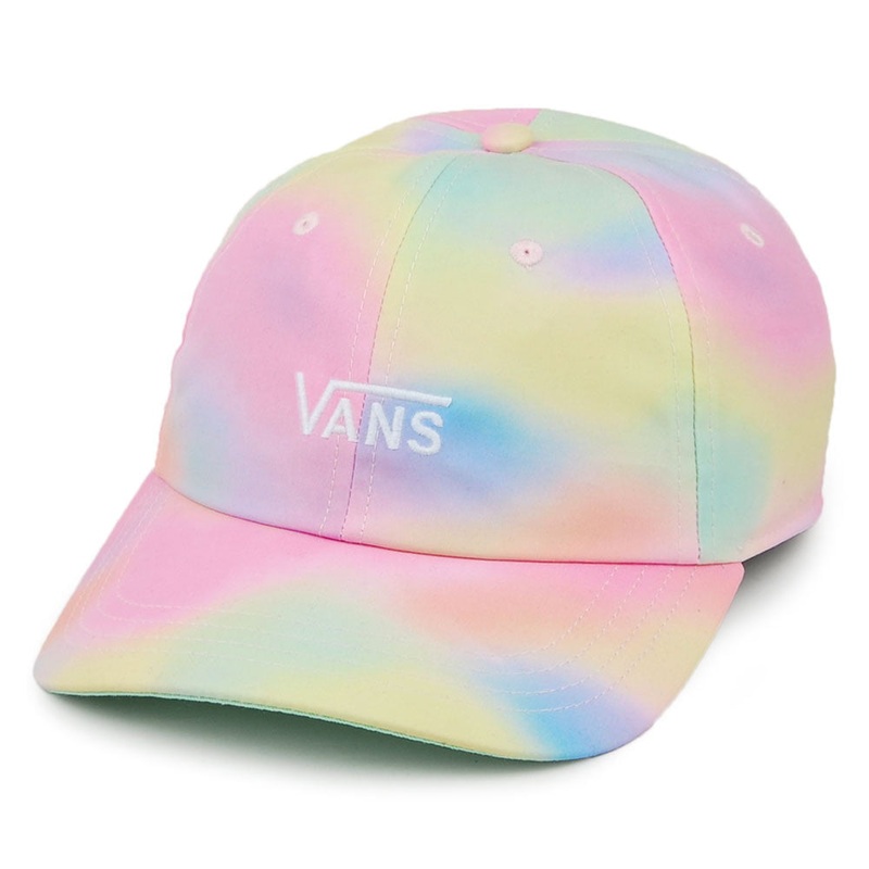 Vans Hats Womens Court Side Aura Wash Baseball Cap – Multi-Coloured Adjustable