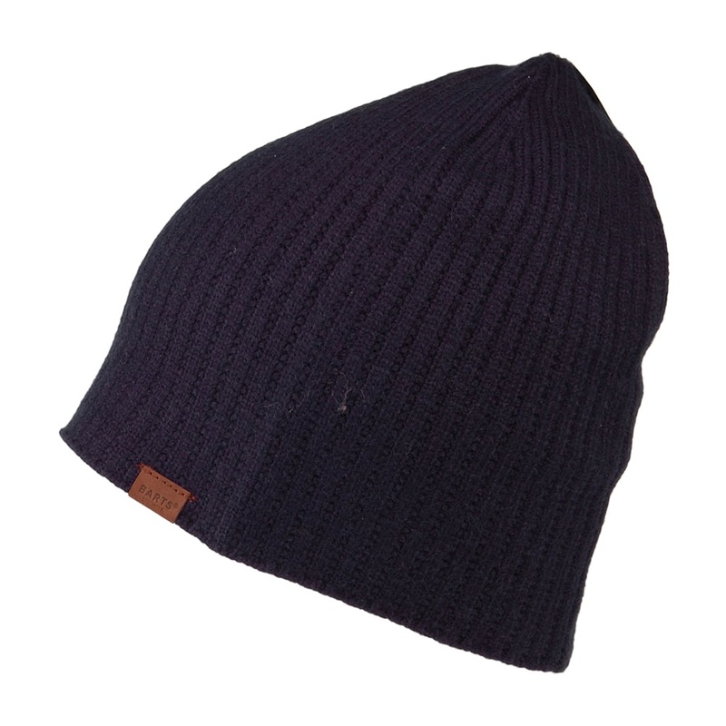 Barts Hats Levir Slouch Beanie Hat – Navy Blue 1-Size