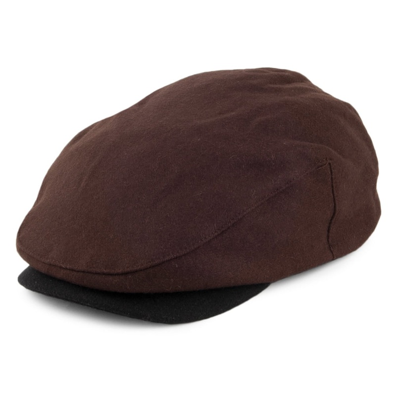 Brixton Hats Hooligan Flat Cap – Brown-Black Small-56cm