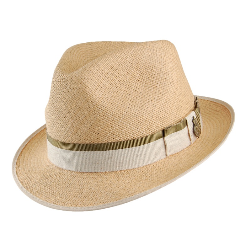 Christys Hats Classic Yorkie Panama Trilby Hat – Natural 56