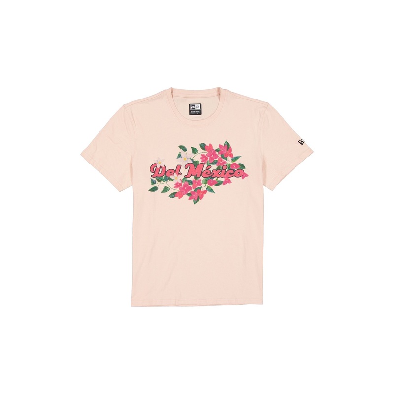 Diablos Rojos del Mxico Pale Pink Floral T-Shirt S