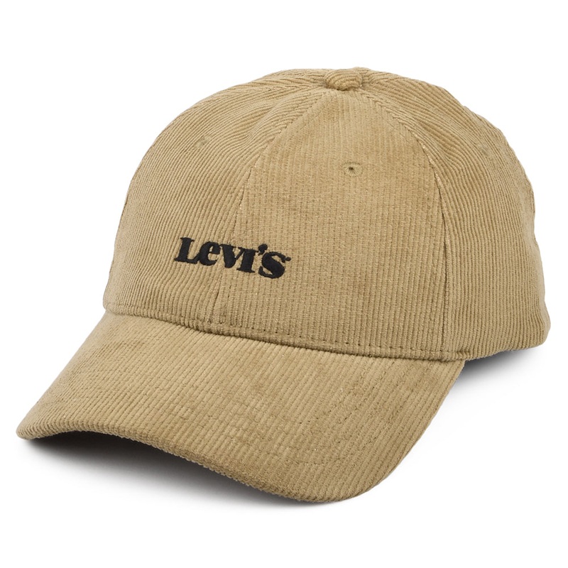 Levi’s Hats Modern Vintage Logo Corduroy Baseball Cap – Sand Adjustable