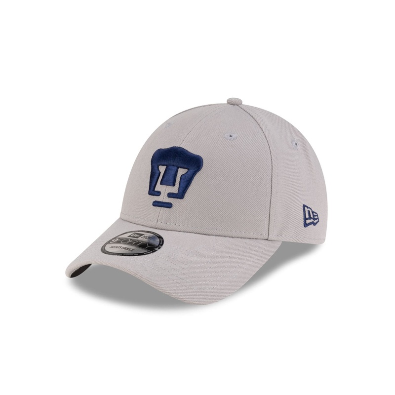 Pumas Gray 9FORTY Snapback Hat One Size