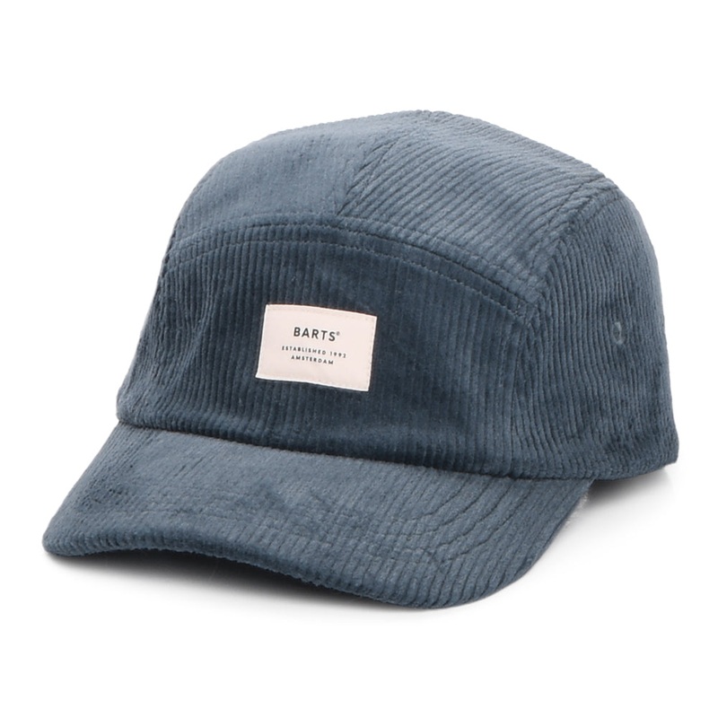 Barts Hats Hardford Corduroy 5 Panel Cap – Navy Blue Adjustable