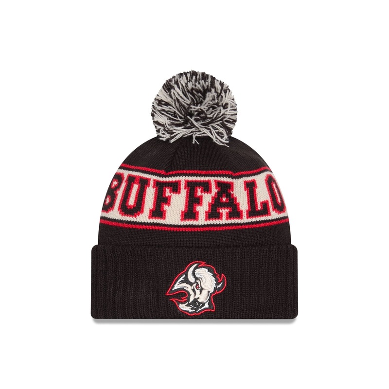 Buffalo Sabres Alt Retro Pom Knit Hat One Size