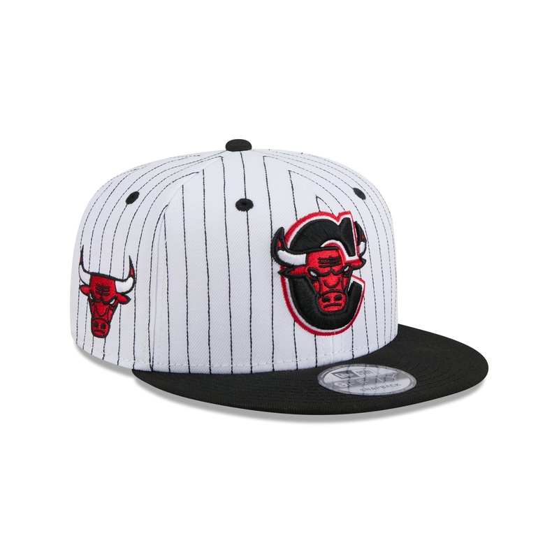Chicago Bulls Deceptor Pinstripe 9FIFTY Snapback Hat One Size