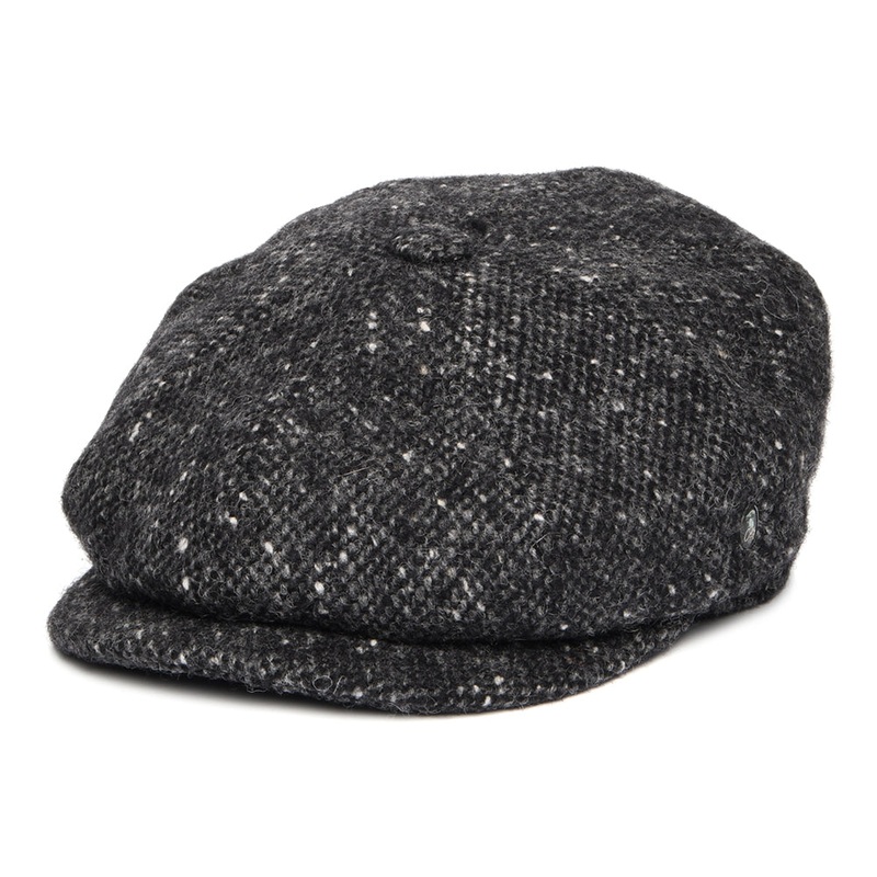 City Sport Donegal Tweed Marl Deep Fit Newsboy Cap – Charcoal S
