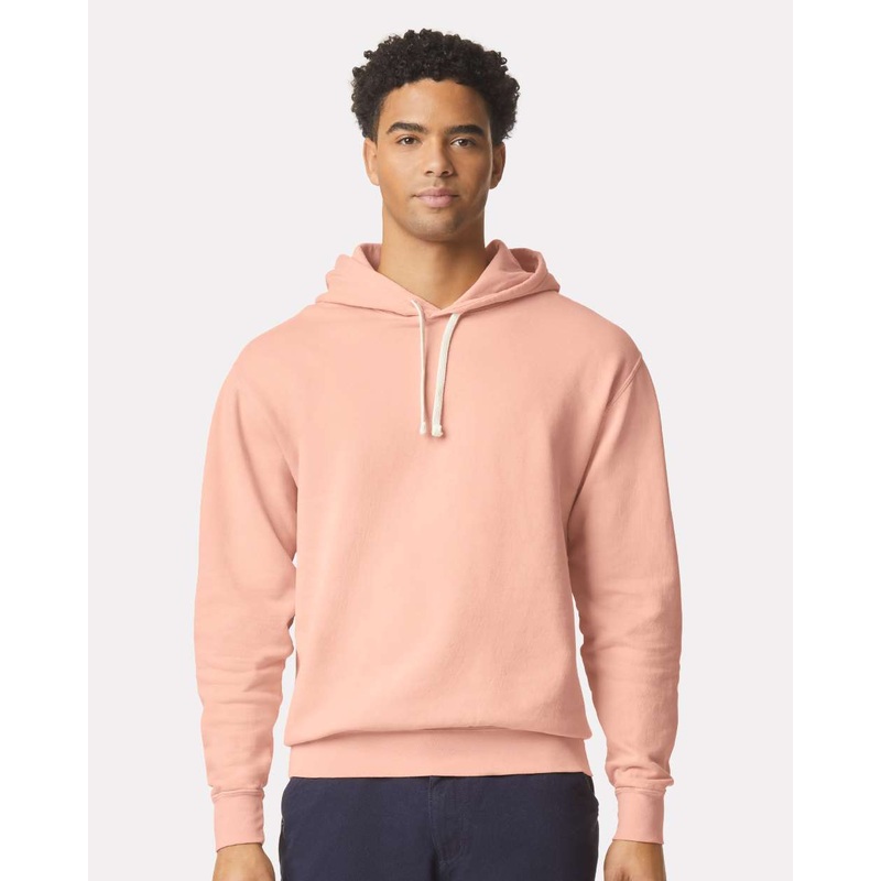 Comfort Colors 1467 Garment-Dyed Lightweight Fleece Hooded Sweatshirt Black S