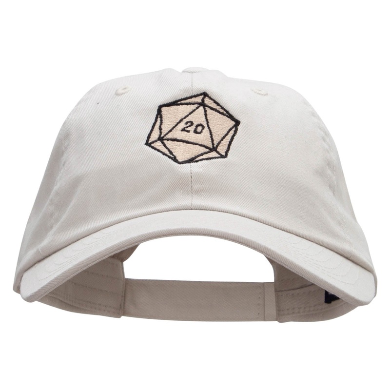 DND DIE mbroidered Low Profile Dyed Cotton Twill Cap Putty One Size