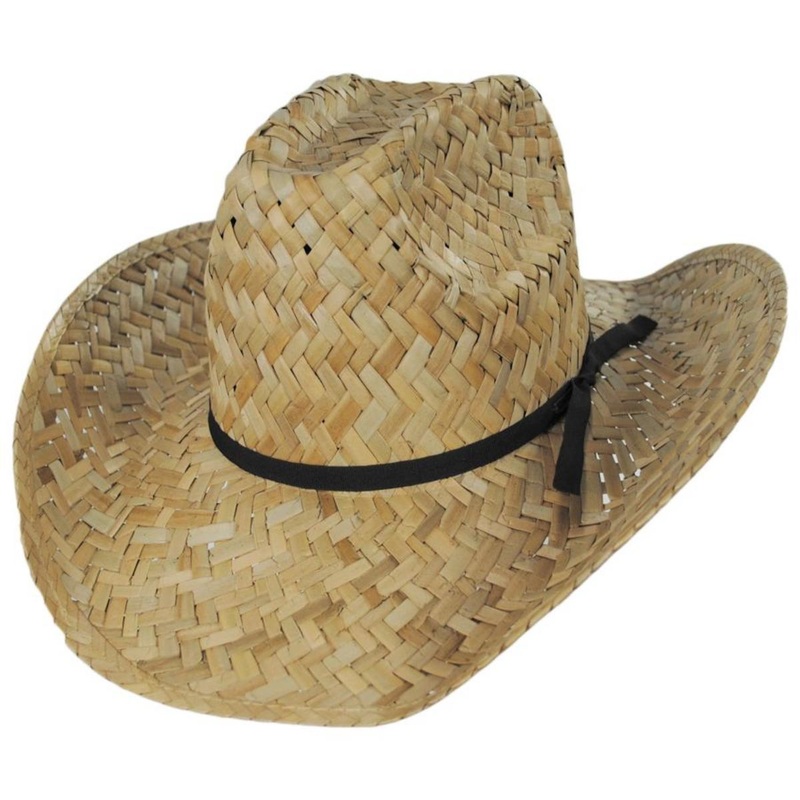 Houston Rush Straw Cowboy Hat – Natural & Toffee NATURAL S/M