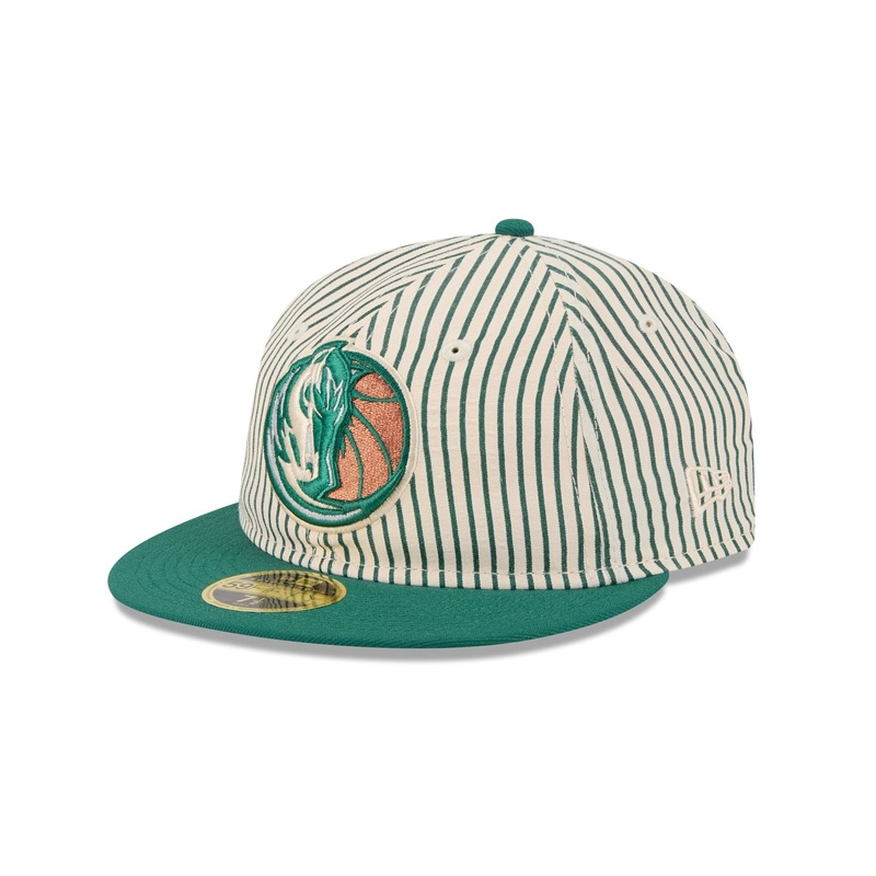 Just Caps Seersucker Dallas Mavericks Retro Crown 59FIFTY Fitted Hat 7