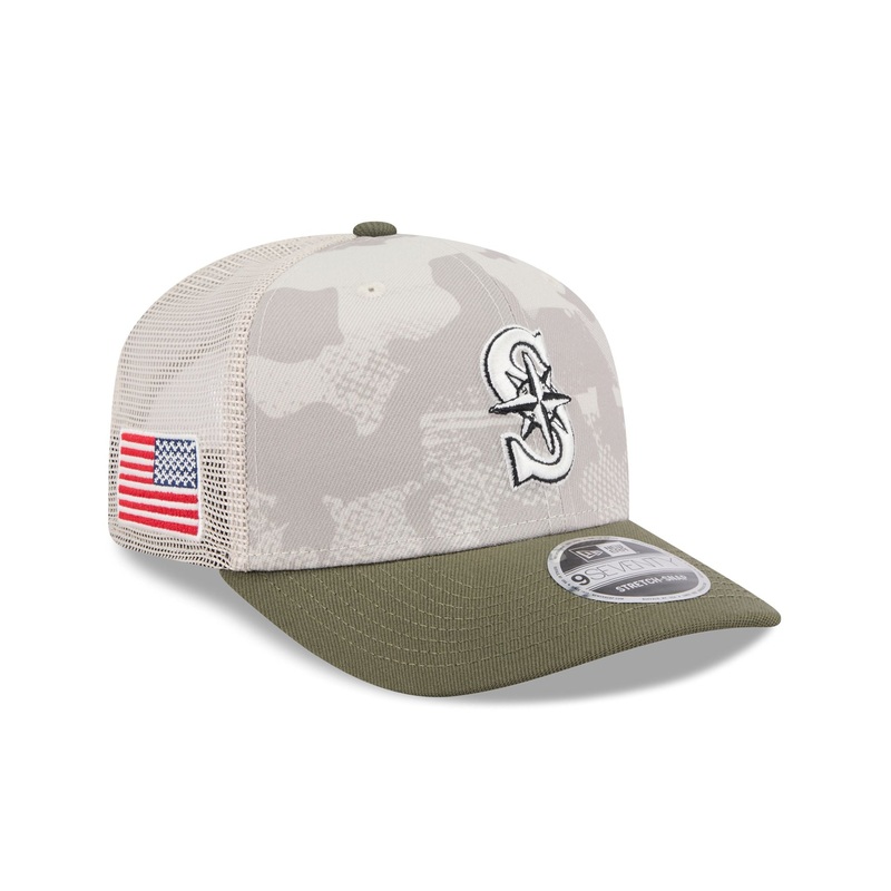 Seattle Mariners Armed Forces Day 2025 9SEVENTY Trucker Hat One Size