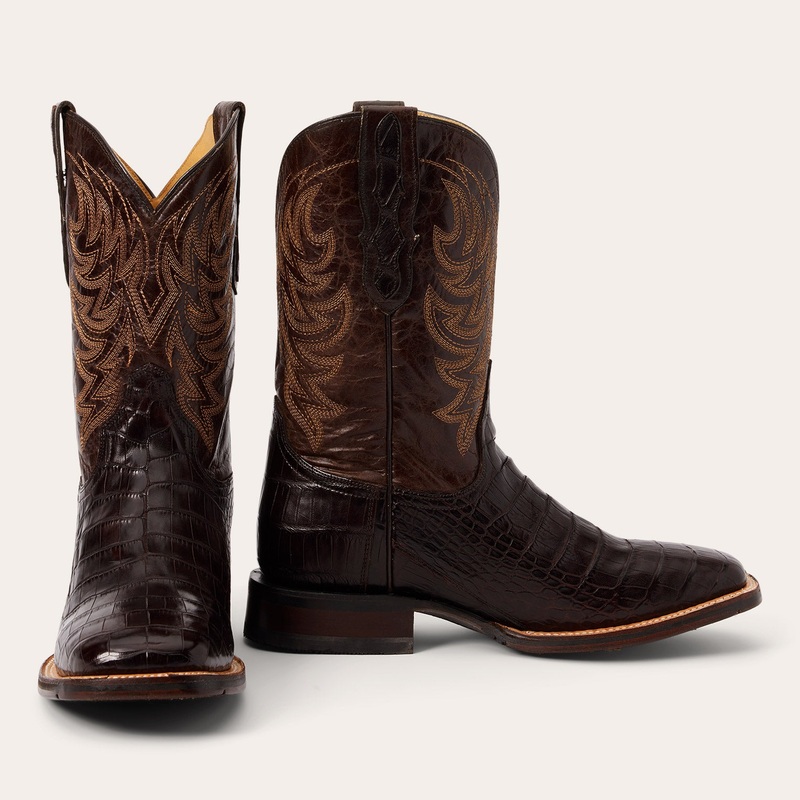 Aces Alligator Boots Brown 7 D